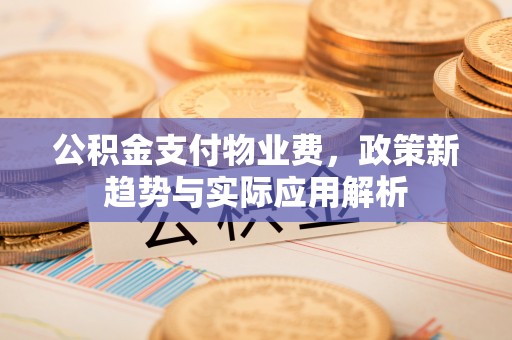 铁锋公积金支付物业费，政策新趋势与实际应用解析