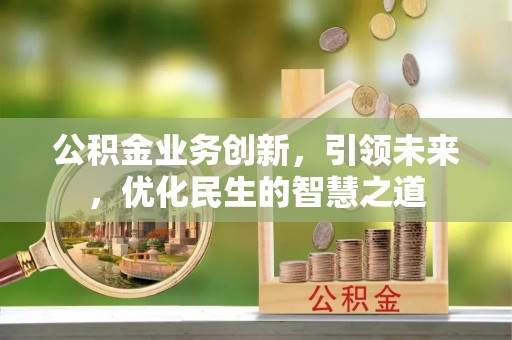 铁锋公积金业务创新，引领未来，优化民生的智慧之道