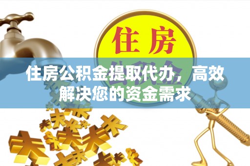 铁锋住房公积金提取代办，高效解决您的资金需求