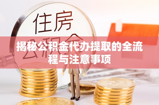 铁锋揭秘公积金代办提取的全流程与注意事项