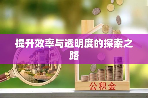 铁锋提升效率与透明度的探索之路