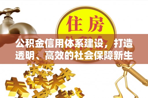 铁锋公积金信用体系建设，打造透明、高效的社会保障新生态