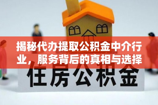 铁锋揭秘代办提取公积金中介行业，服务背后的真相与选择指南