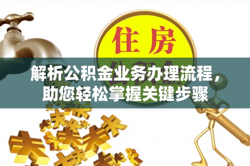 铁锋解析公积金业务办理流程，助您轻松掌握关键步骤
