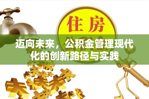 铁锋迈向未来，公积金管理现代化的创新路径与实践