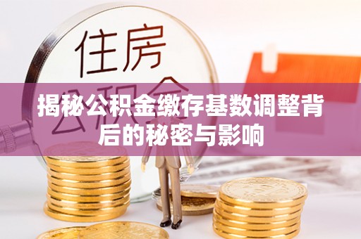 铁锋揭秘公积金缴存基数调整背后的秘密与影响