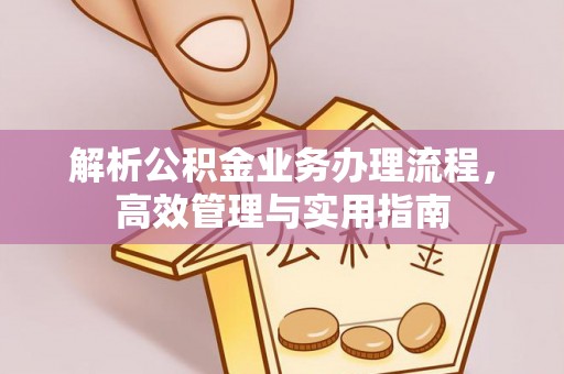 铁锋解析公积金业务办理流程，高效管理与实用指南