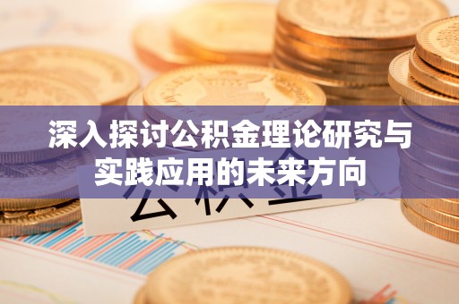 铁锋深入探讨公积金理论研究与实践应用的未来方向