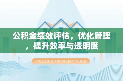 铁锋公积金绩效评估，优化管理，提升效率与透明度