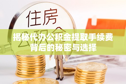 铁锋揭秘代办公积金提取手续费背后的秘密与选择