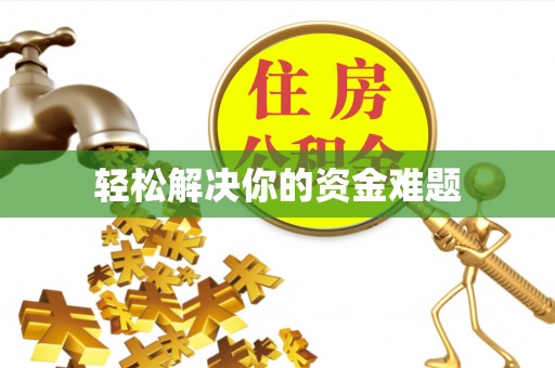 铁锋轻松解决你的资金难题