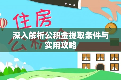 铁锋深入解析公积金提取条件与实用攻略