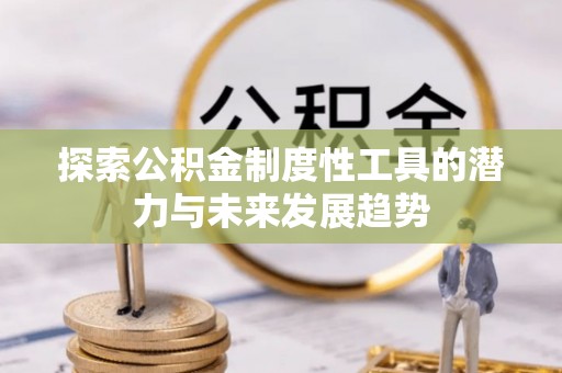 铁锋探索公积金制度性工具的潜力与未来发展趋势