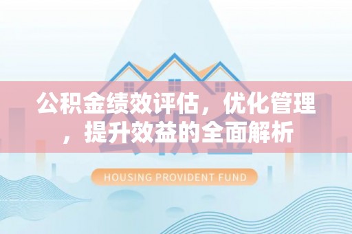 铁锋公积金绩效评估，优化管理，提升效益的全面解析