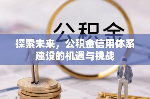铁锋探索未来，公积金信用体系建设的机遇与挑战