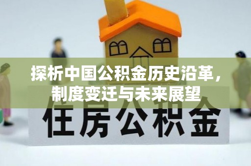 铁锋探析中国公积金历史沿革，制度变迁与未来展望