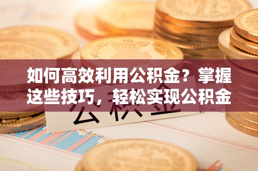 铁锋如何高效利用公积金？掌握这些技巧，轻松实现公积金代办提取