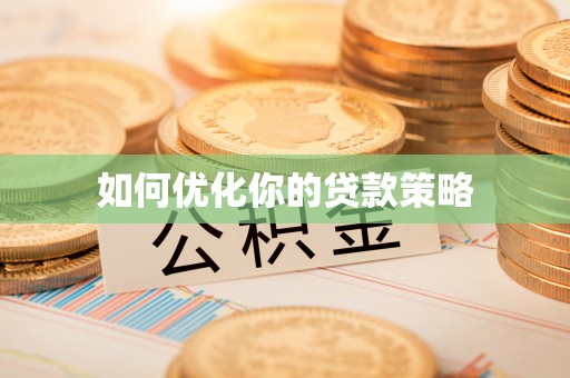 铁锋如何优化你的贷款策略